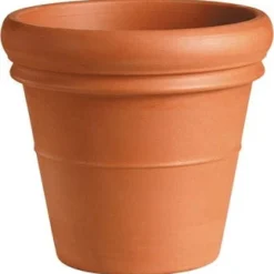 Mega Collections Pot Doppio Bordo D 52 Cm Terracotta