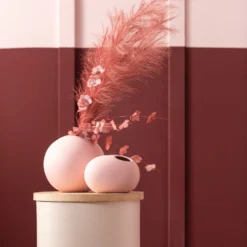 Jolipa Vaas Roze D 25 H 23,5 Cm -Groen Blik Verkoop 5400924011147 3