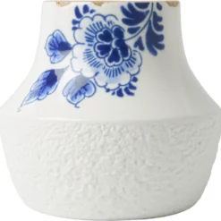 Heinen Delfts Blauw Vaas Bloesem Blauw D 11 H 10 Cm