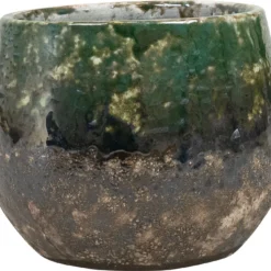 TS Bloempot Lindy Groen / Zwart D 19 H 16 Cm