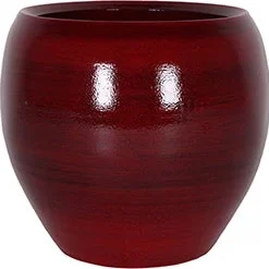 TS Bloempot Cresta D22 H20 Donkerrood