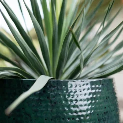 TS Bloempot Thom Donkergroen D 54 H 44 Cm -Groen Blik Verkoop 8711355856816 3