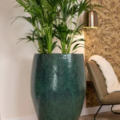 TS Bloempot Thom Donkergroen D 44 H 69 Cm -Groen Blik Verkoop 8711355856977 4