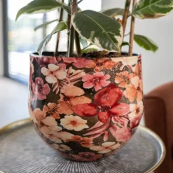 TS Bloempot Penny Roze D 24 H 21 Cm -Groen Blik Verkoop 8711355875312 3