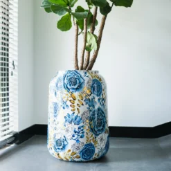 TS Bloempot Dutch Blauw D 46 H 62 Cm -Groen Blik Verkoop 8711355875718 3