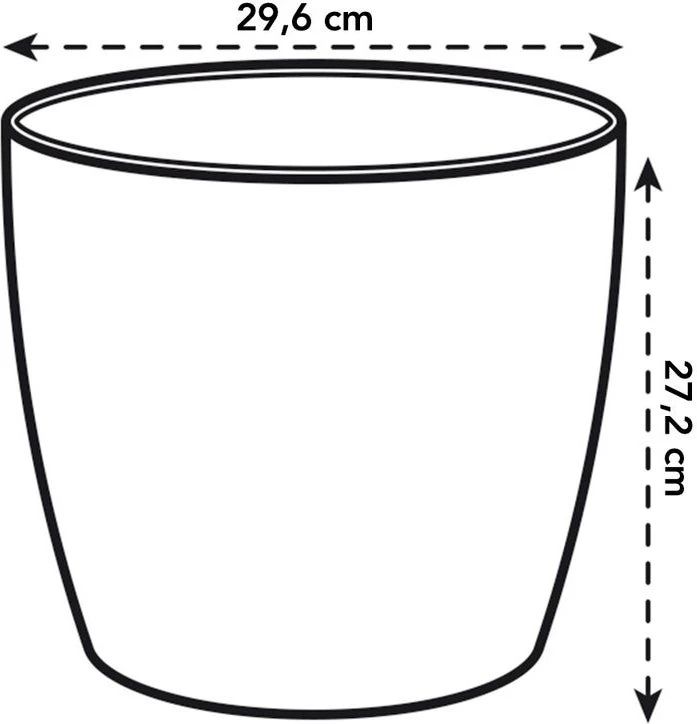 Elho Bloempot Brussels Diamond Rond D 29,6 H 27,2 Cm Wit 2 Elho Bloempot Brussels Diamond Rond D 29,6 H 27,2 Cm Wit - Afbeelding 2