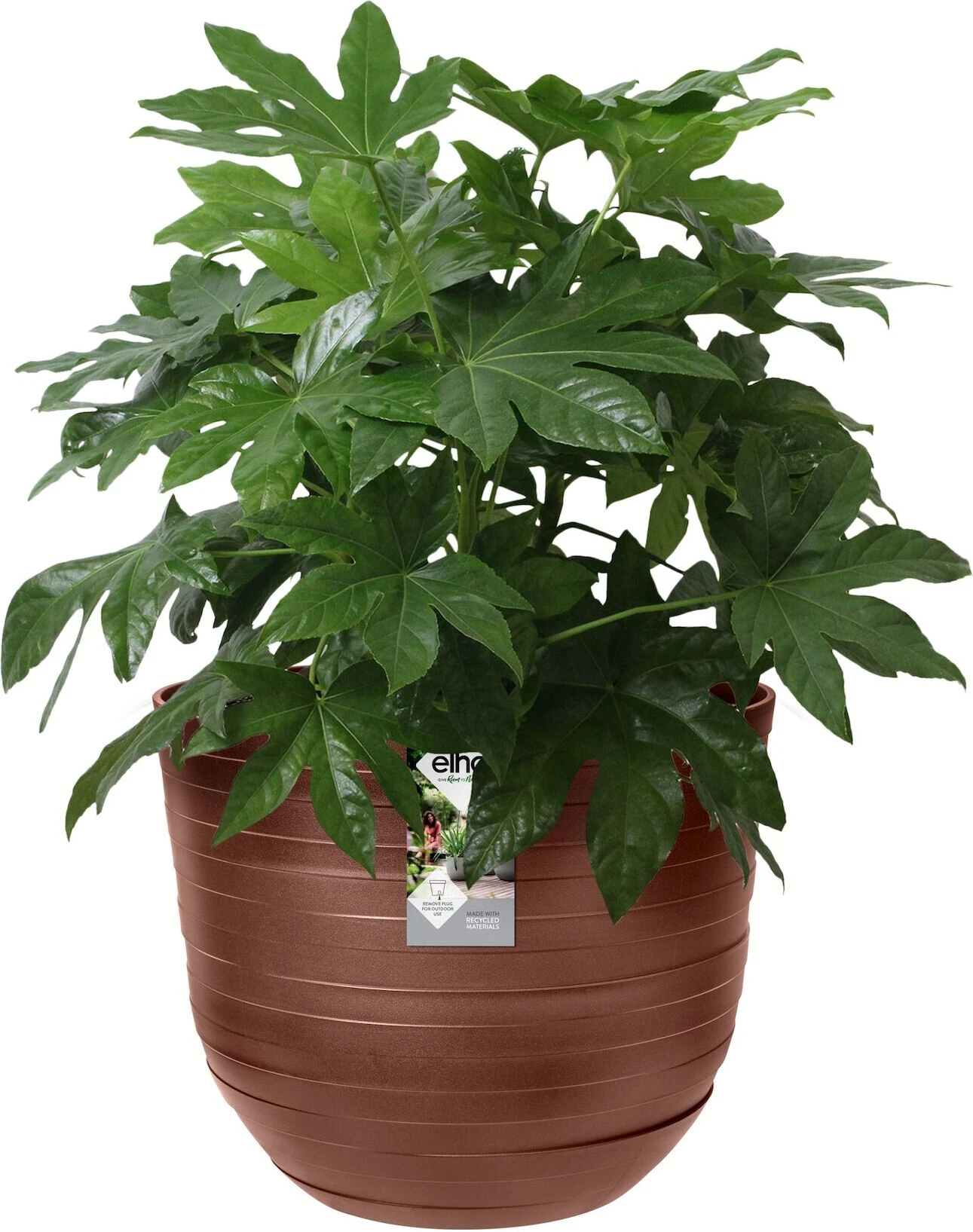 Elho Bloempot Fuente Bruin D 46,5 H 38 Cm 2 Elho Bloempot Fuente Bruin D 46,5 H 38 Cm - Afbeelding 2