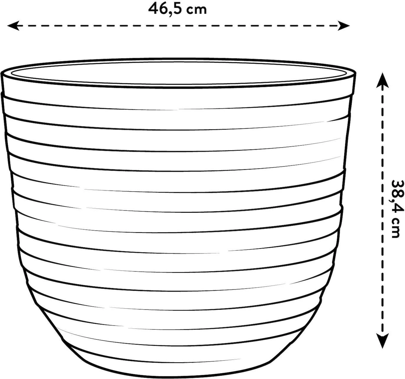 Elho Bloempot Fuente Bruin D 46,5 H 38 Cm 5 Elho Bloempot Fuente Bruin D 46,5 H 38 Cm - Afbeelding 5