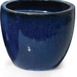 Mega Collections Bloempot Blauw D 22 H 21 Cm