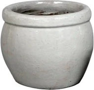 Mega Collections Bloempot Delta Wit D 38 H 31 Cm