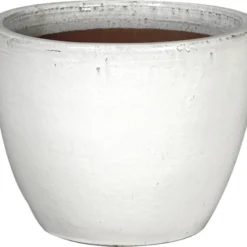 Mega Collections Bloempot Lynne Wit D 40 H 33 Cm