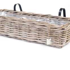 Van Der Leeden Balkonmand Antiek Grijs 46 X 19 X 15 Cm