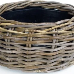 Van Der Leeden Terrasmand Drypot Grijs D 32 H 14 Cm