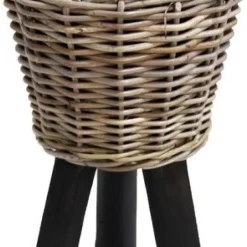 Drypot Op Zwarte Poten D27 H42 Cm