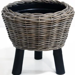 Drypot Op Zwarte Poten D44 H44 Cm