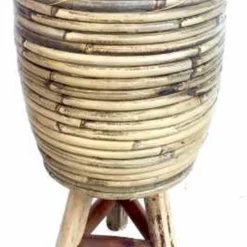 Van Der Leeden Bloempot Op Poten Naturel D 20 H 33 Cm