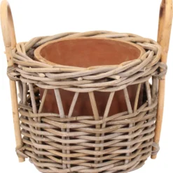 Van Der Leeden Plantenmand Grijs D 30 H 23 Cm