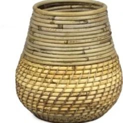 Van Der Leeden Plantenmand Naturel D 24 H 25 Cm