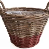 Van Der Leeden Plantenmand Marie Naturel / Rood D 35 H 25 Cm