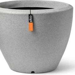 Capi Europe bloempot Granite grijs D 75 H 60 cm