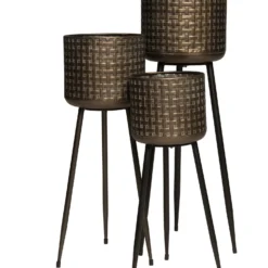 Intratuin Bloempot Op Voet Bruin D 20 H 55 Cm -Groen Blik Verkoop 8717263394709 2