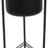 Intratuin Bloempot Op Poten Zwart D 28 H 66 Cm