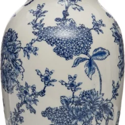 Intratuin Vaas Fae Blauw / Wit D 19,5 H 45,7 Cm