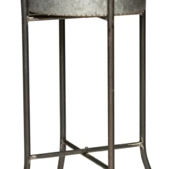 Intratuin Bloempot Op Voet Grijs D 38 H 64 Cm