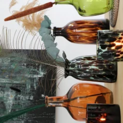 Duif Vaas Jane Bruin D 13,5 H 29 Cm -Groen Blik Verkoop 8718786315172 2