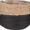 Mica Decorations Plantenmand Jorck Naturel / Zwart D 26 H 24 Cm