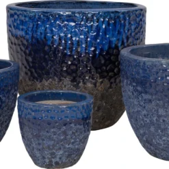 Intratuin Bloempot Atlantic Blauw D 29 H 25 Cm -Groen Blik Verkoop 8720196118823 2