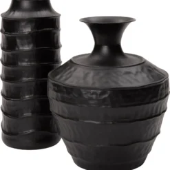 Intratuin Vaas Maud Zwart D 31 H 35 Cm -Groen Blik Verkoop 8720196130764 1 2