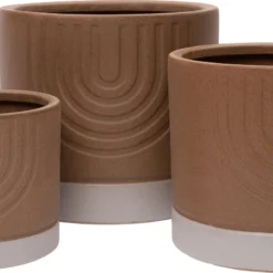 Intratuin Bloempot Bana Bruin / Wit D 30,5 H 28 Cm -Groen Blik Verkoop 8720196161126 2