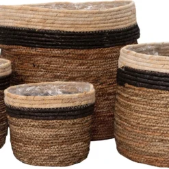 Intratuin Plantenmand Pipa Naturel / Zwart / Bruin D 18 H 18 Cm 3 Intratuin Plantenmand Pipa Naturel / Zwart / Bruin D 18 H 18 Cm -Groen Blik Verkoop 8720196179299 02