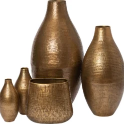 Intratuin vaas Alee goud 35 X 20 X 30 Cm -Groen Blik Verkoop 8720196268757 02
