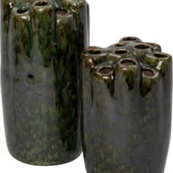 Intratuin Vaas Cruz Groen D 15 H 28 Cm -Groen Blik Verkoop 8720196316410 1