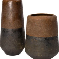 Intratuin Vaas Taby Bruin 20 X 44 Cm -Groen Blik Verkoop 8720196320752 1