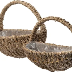 Intratuin Plantenmand Greta Naturel 35 X 19 X 30 Cm -Groen Blik Verkoop 8720196350056 1