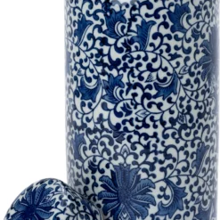 Intratuin Vaas Runa Blauw D 16 H 35 Cm -Groen Blik Verkoop 8720196351268 1