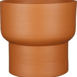 Mica Decorations Bloempot Op Voet Riva Terracotta D 22 H 20 Cm