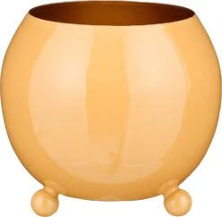 Mica Decorations Bloempot Hadley Geel D 16 H 14 Cm