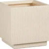 Mica Decorations Bloempot Quito Beige 25 X 25 X 25 Cm